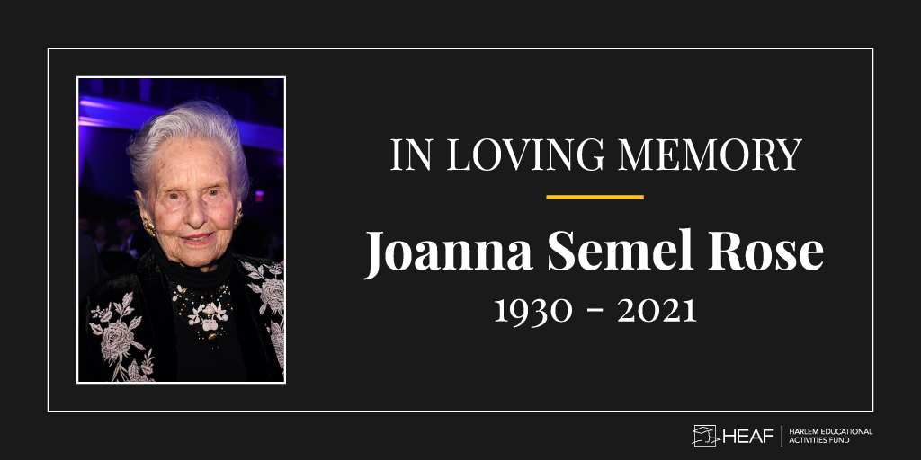 In Loving Memory, Joanna Semel Rose, 1930-2021