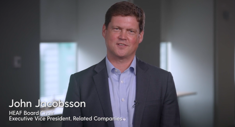 John Jacobsson during the HEAF 2021 Gala livestream